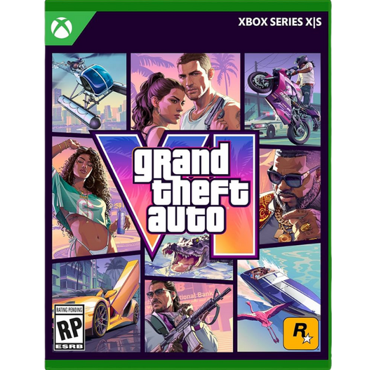 Código físico do Xbox Grand Theft Auto 6 na caixa