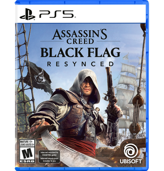 Assassin's Creed Black Flag ressincronizado físico do PS5