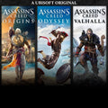 Pacote Assassin's Creed: Valhalla, Odyssey, Origins PlayStation
